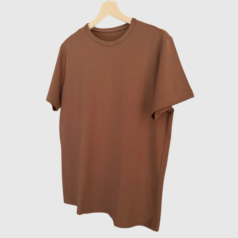 brown color premium cotton shirt