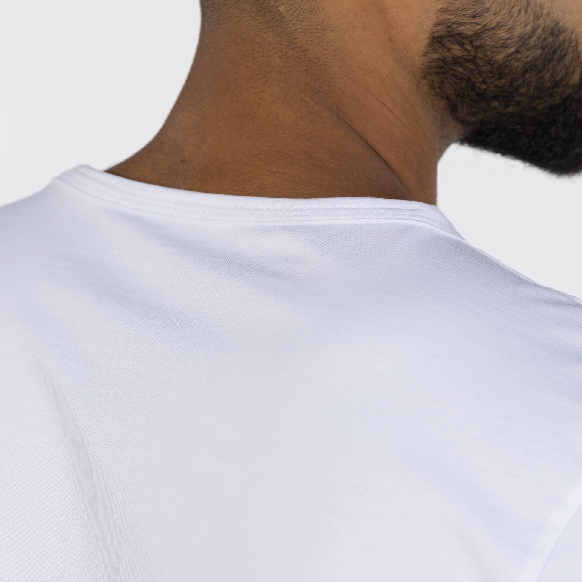 minimalist collar cotton shirt